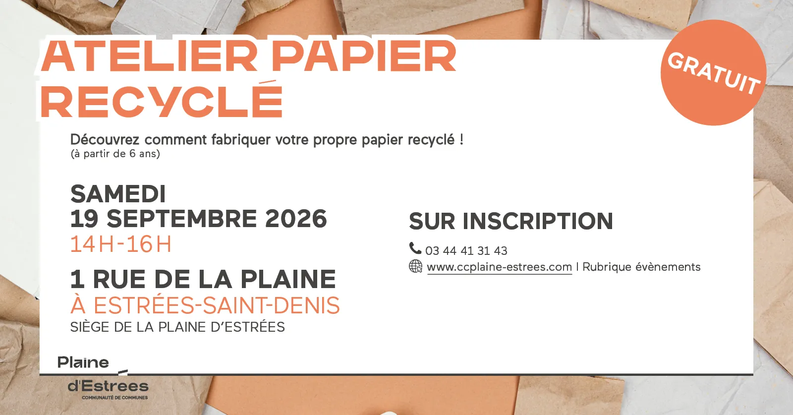 Lire la suite de l'actualité Atelier papier recyclé